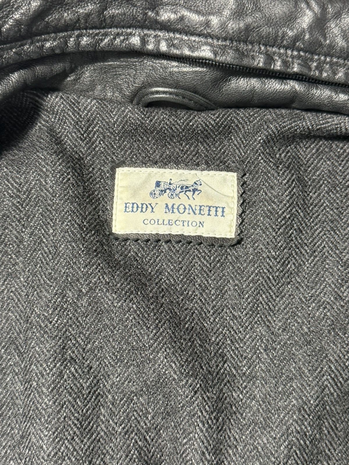 Other Eddy Monetti Leather Cashmere Jacket Size US M / EU 48-50 / 2 - 10 Thumbnail