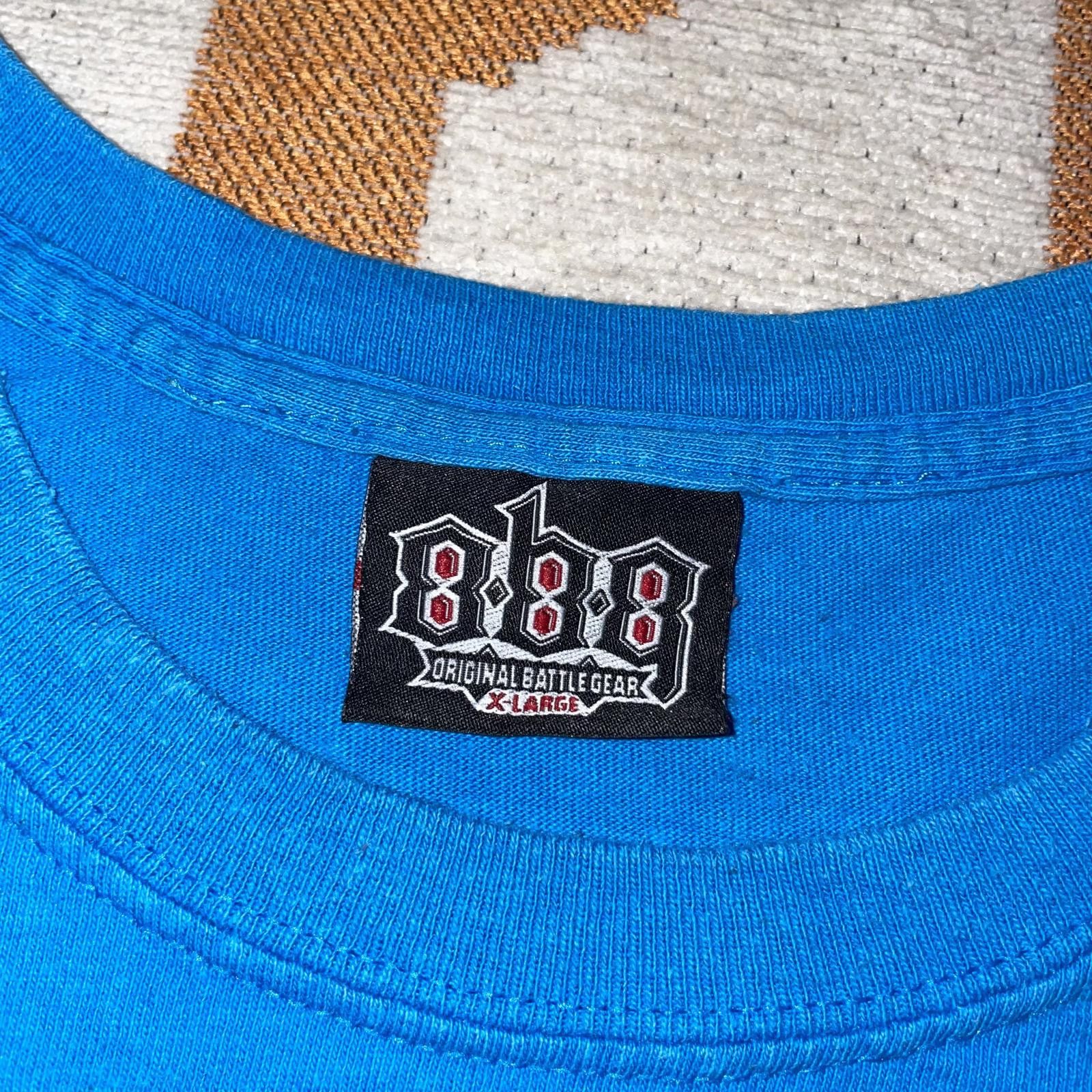 Designer Original Battle Gear 90s Blue Skull T-Shirt XL Size US XL / EU 56 / 4 - 5 Thumbnail