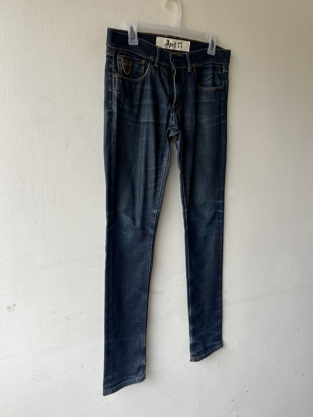 April 77 2001 April 77 Joey Distressed Fade Stretch Denim Jeans Size US 30 / EU 46 - 18 Thumbnail