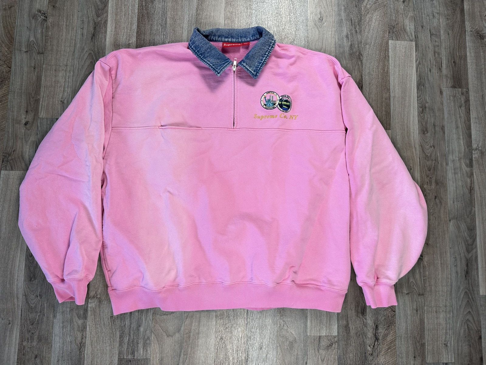Denim Collar Half Zip | Grailed Denim Collar Half Zip | Grailed