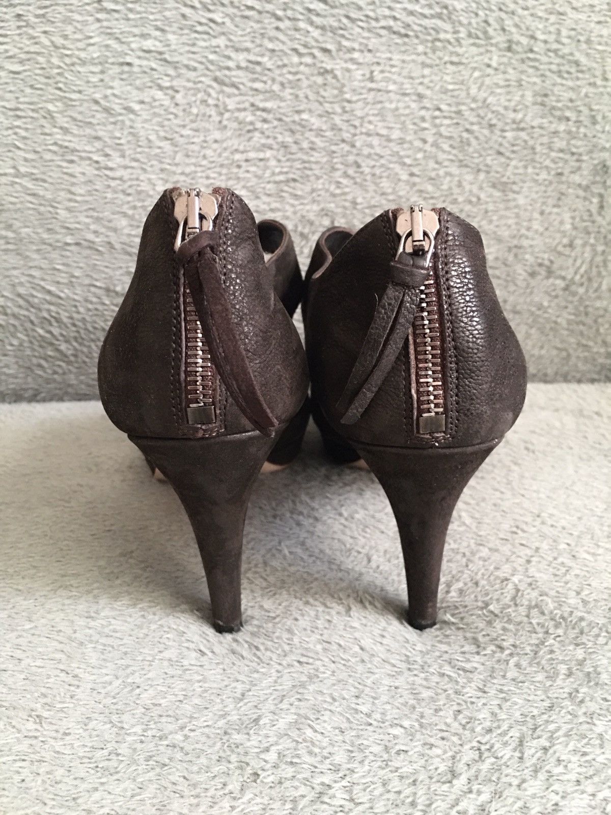 Miu Miu MIU MIU Suede Brown Leather Heels Sandals EU 39 Size US 9 / IT 39 - 5 Thumbnail