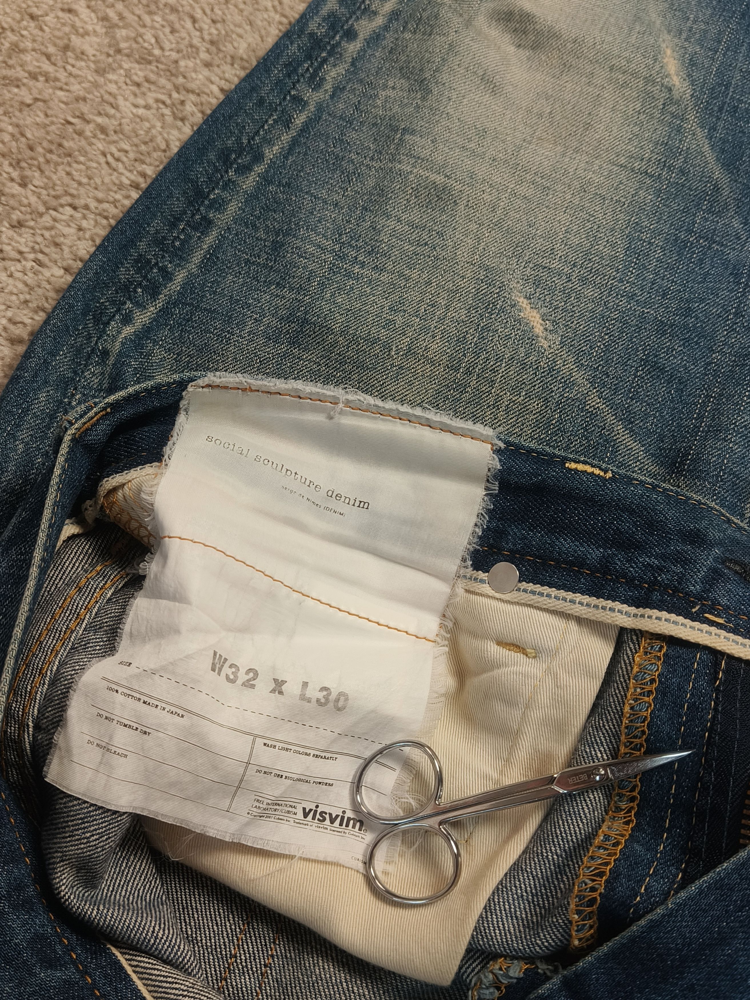 Visvim Visvim Social Sculpture 03D5 Repaired Vintage Wash Jeans Size US 32 / EU 48 - 7 Thumbnail