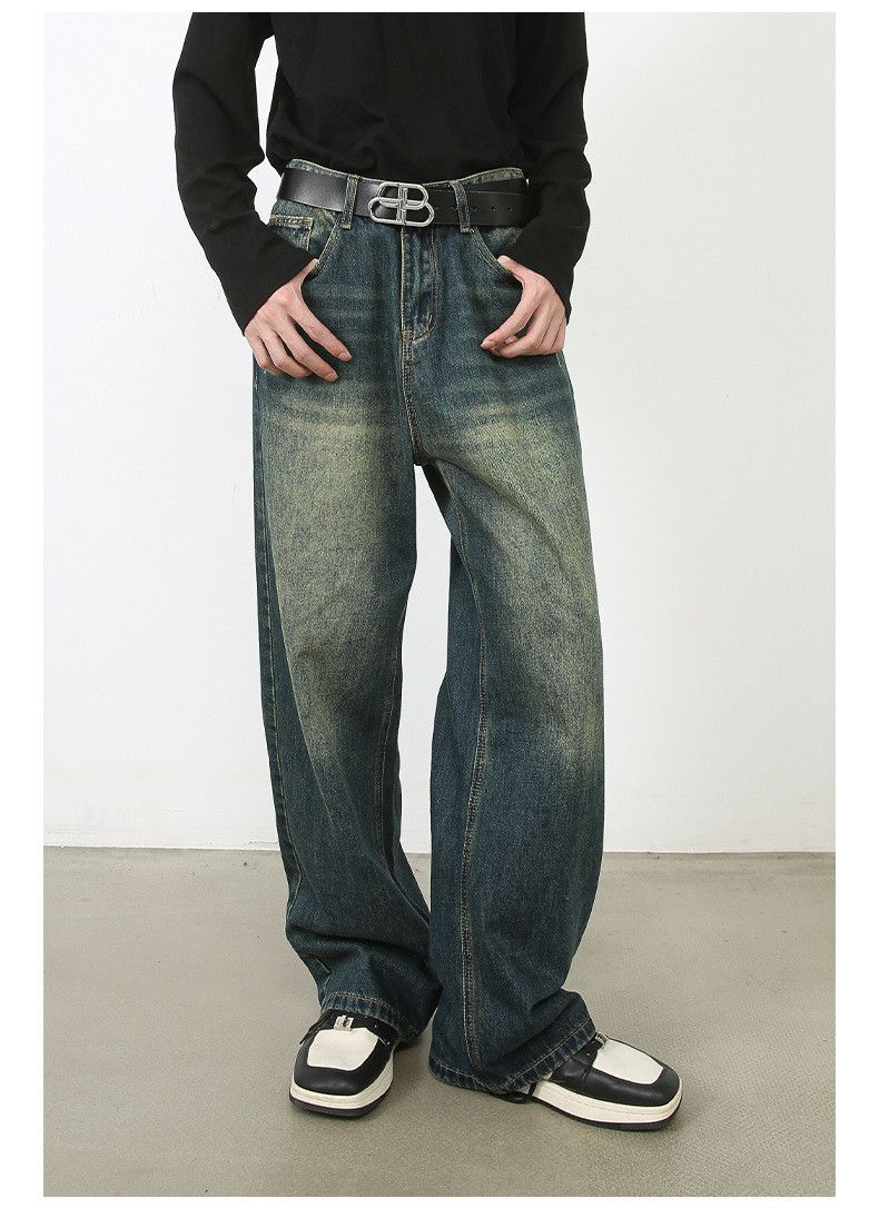 Vintage Men's washed loose vintage distressed jeans Size US 32 / EU 48 - 3 Thumbnail
