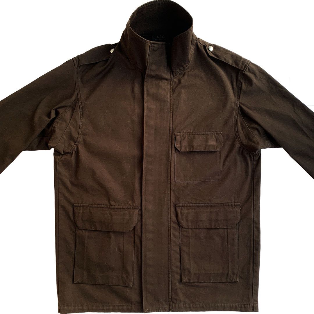 A.P.C. A.P.C (APC) - Cotton Canvas Field Jacket - Brown - L Size US L / EU 52-54 / 3 - 1 Thumbnail