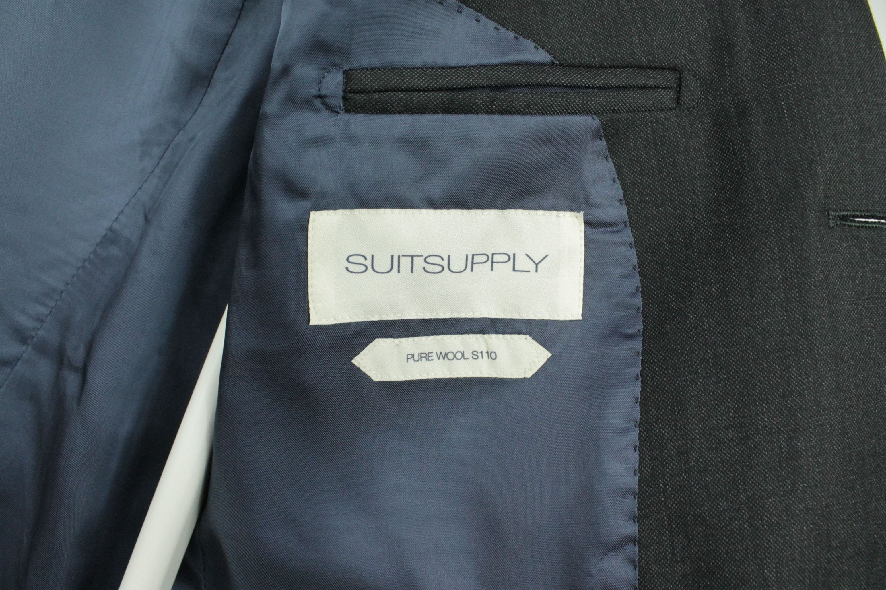 Suitsupply Suitsupply Napoli Slim Fit Gray Wool 110's Blazer Jacket Size US S / EU 44-46 / 1 - 7 Thumbnail
