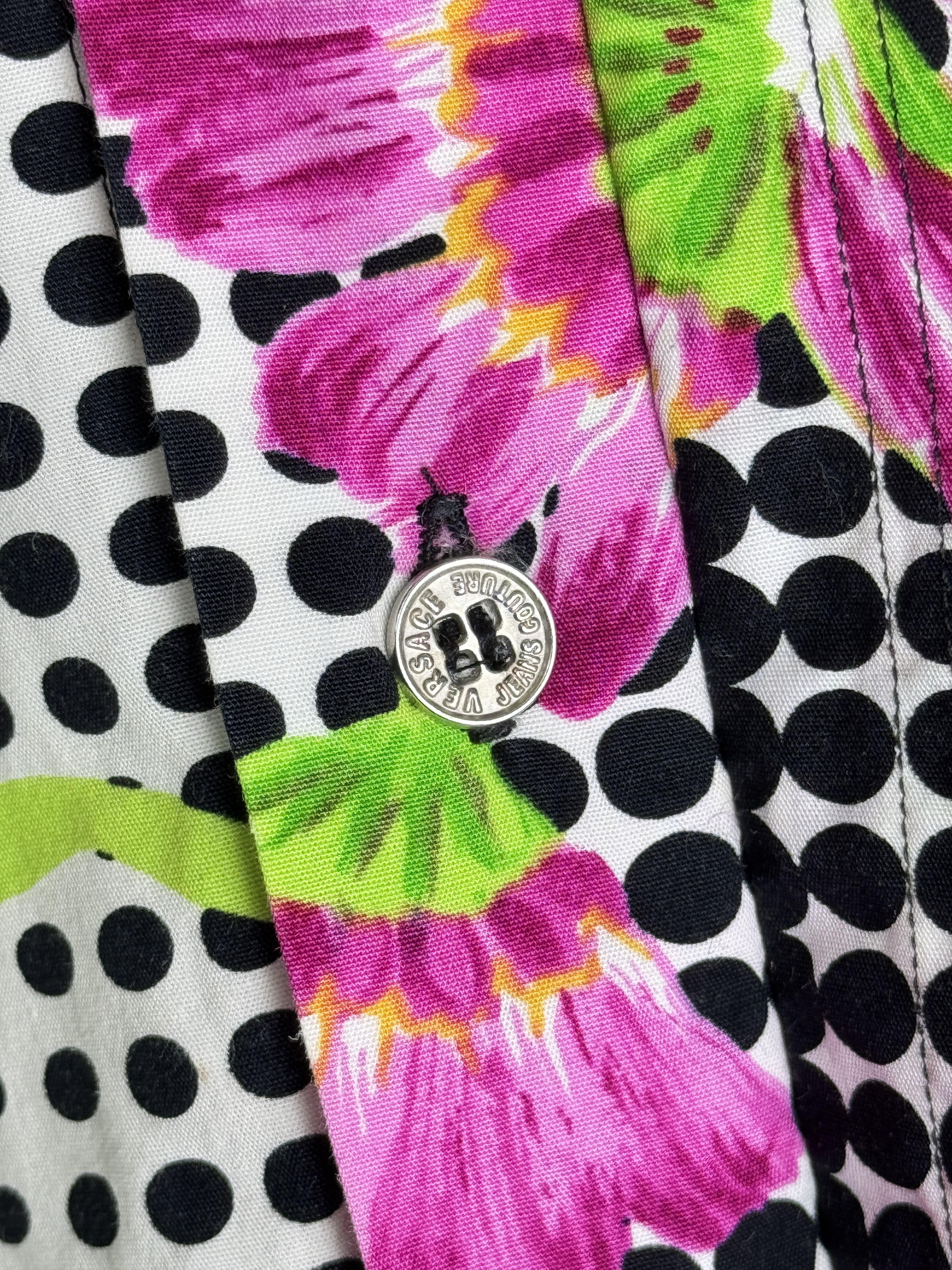 Versace Jeans Couture VERSACE JEANS COUTURE vintage men’s floral polka dot shirt Size US M / EU 48-50 / 2 - 11 Thumbnail