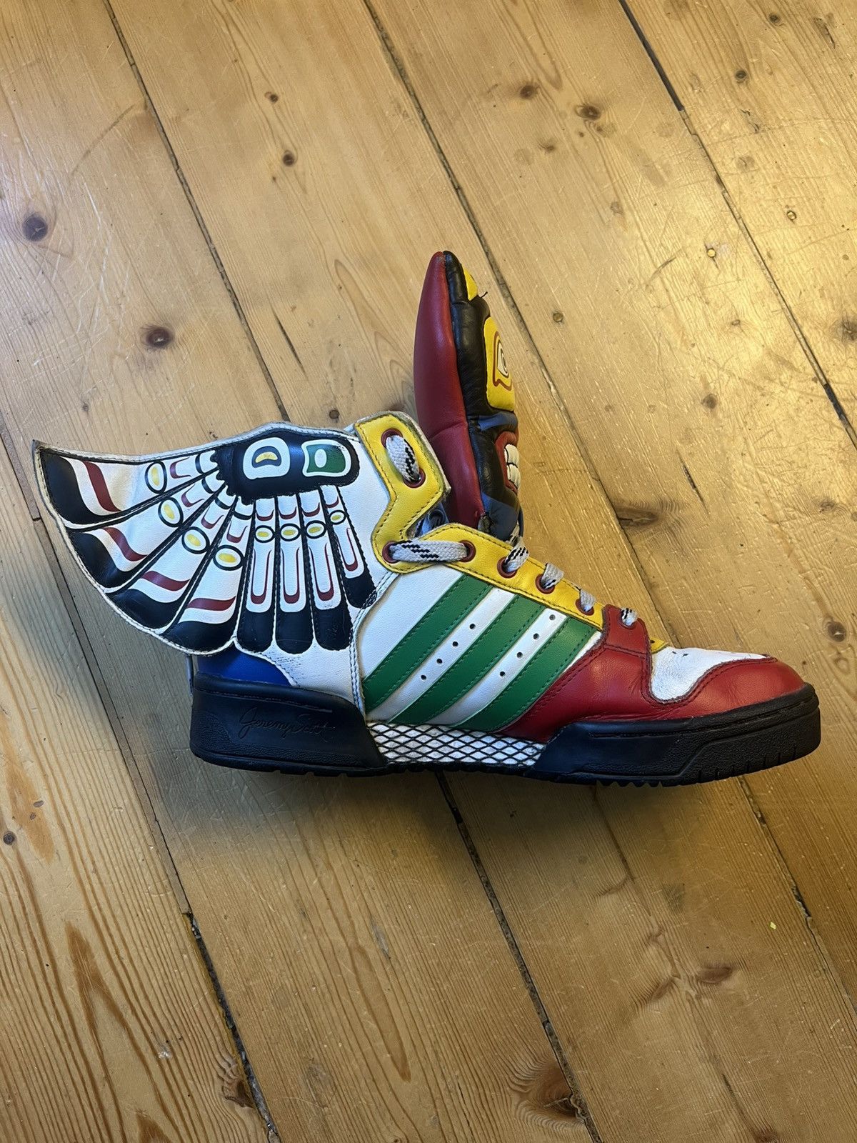 Adidas × Jeremy Scott Jeremy Scott Eagle Wings ‘Totem’ Size US 7.5 / EU 40-41 - 9 Thumbnail