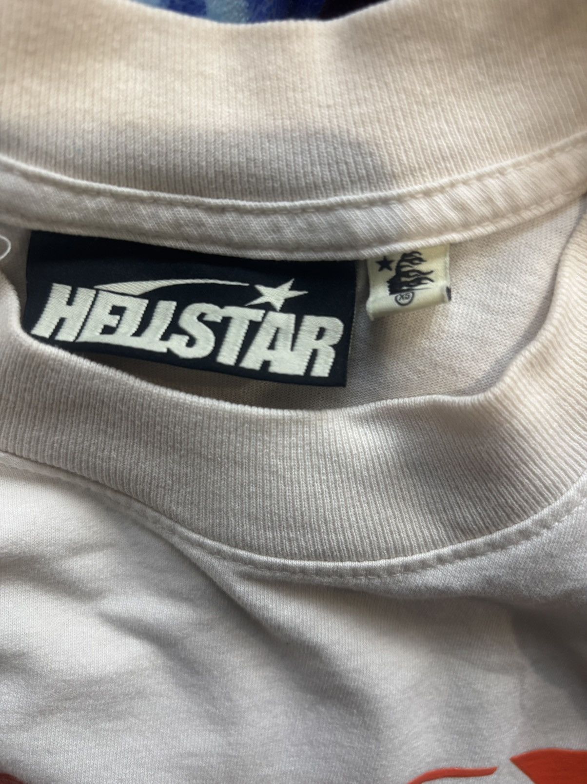 HELLSTAR Helstar white and orange cotton t-shirt Size US XS / EU 42 / 0 - 3 Thumbnail