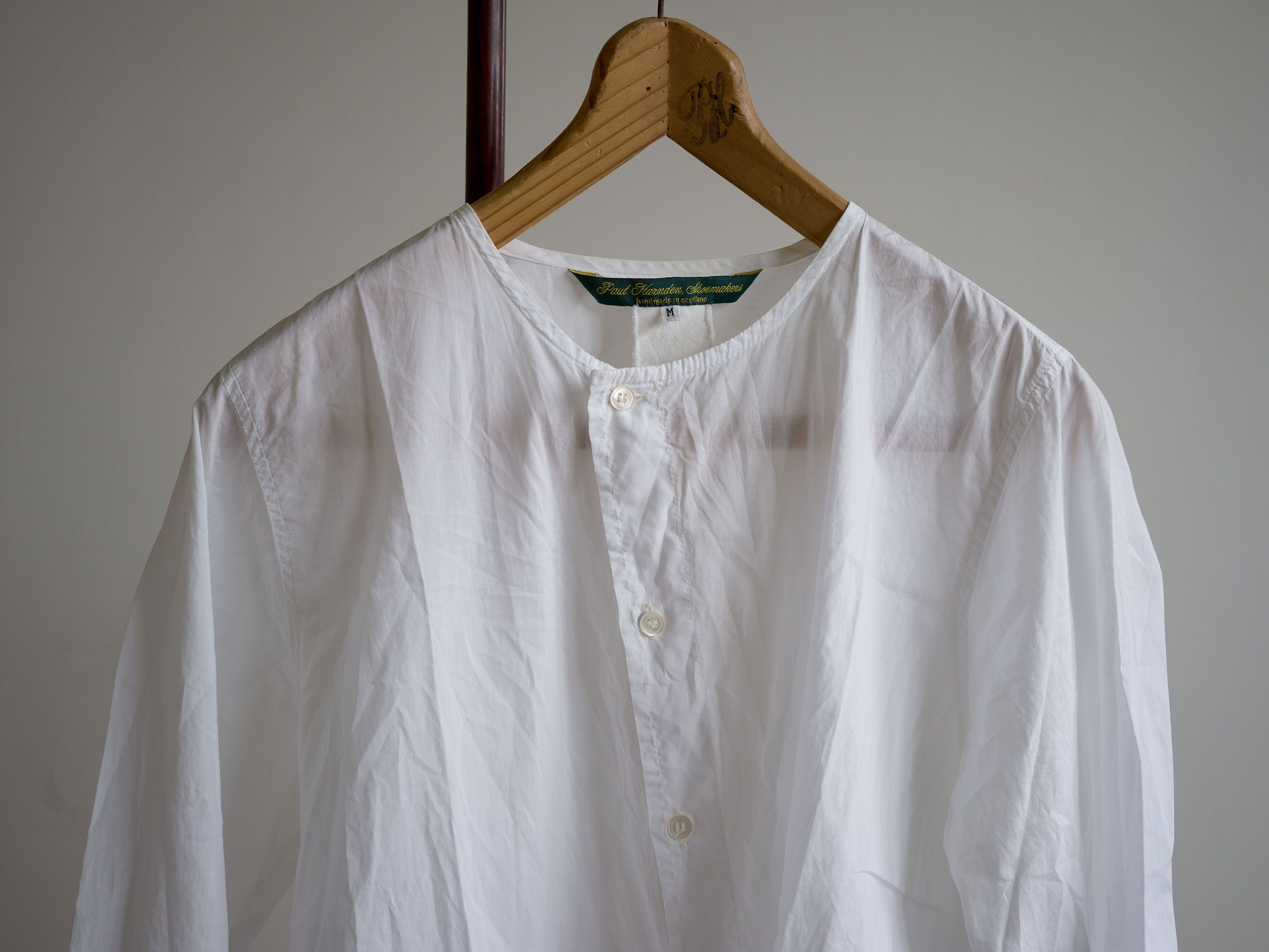 Paul Harnden Shoemakers Men's Slant Shirt White Cotton Size US M / EU 48-50 / 2 - 6 Thumbnail