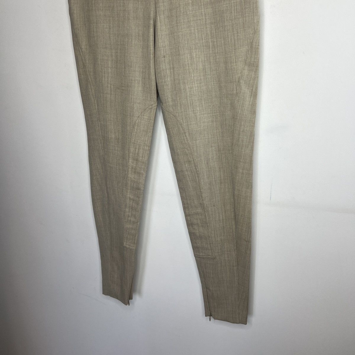 Hermes VINTAGE HERMES WOOL BEIGE HORSE RIDING 2000s PANTS TROUSERS Size 28" / US 6 / IT 42 - 3 Thumbnail