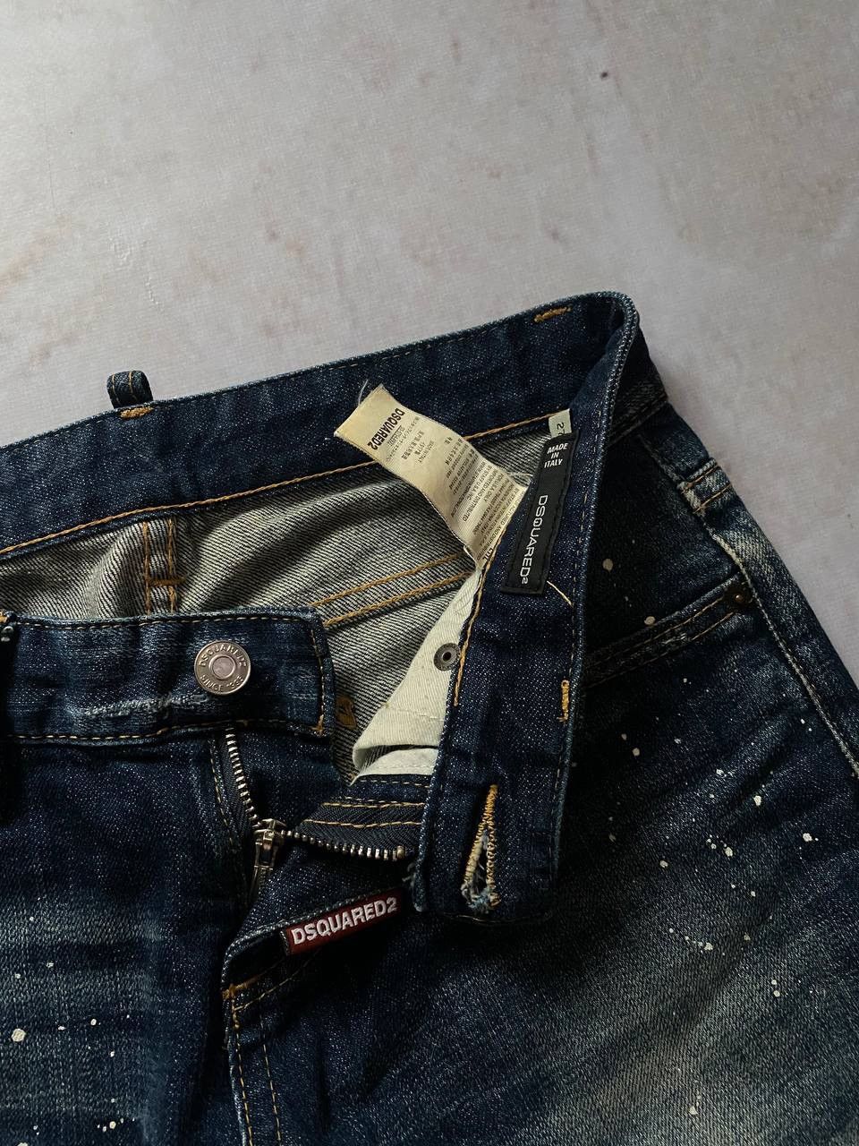 Dsquared2 × Vintage Vintage Dsquared2 Luxury Navy Faded Distressed Denim Pants Size 27" / US 4 / IT 40 - 4 Thumbnail