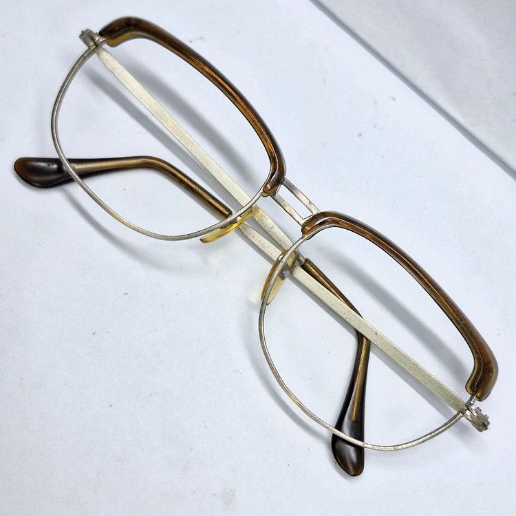 Other VINTAGE 1990s Japanese Slim Browline Glasses 55mm Modern Size ONE SIZE - 1 Thumbnail