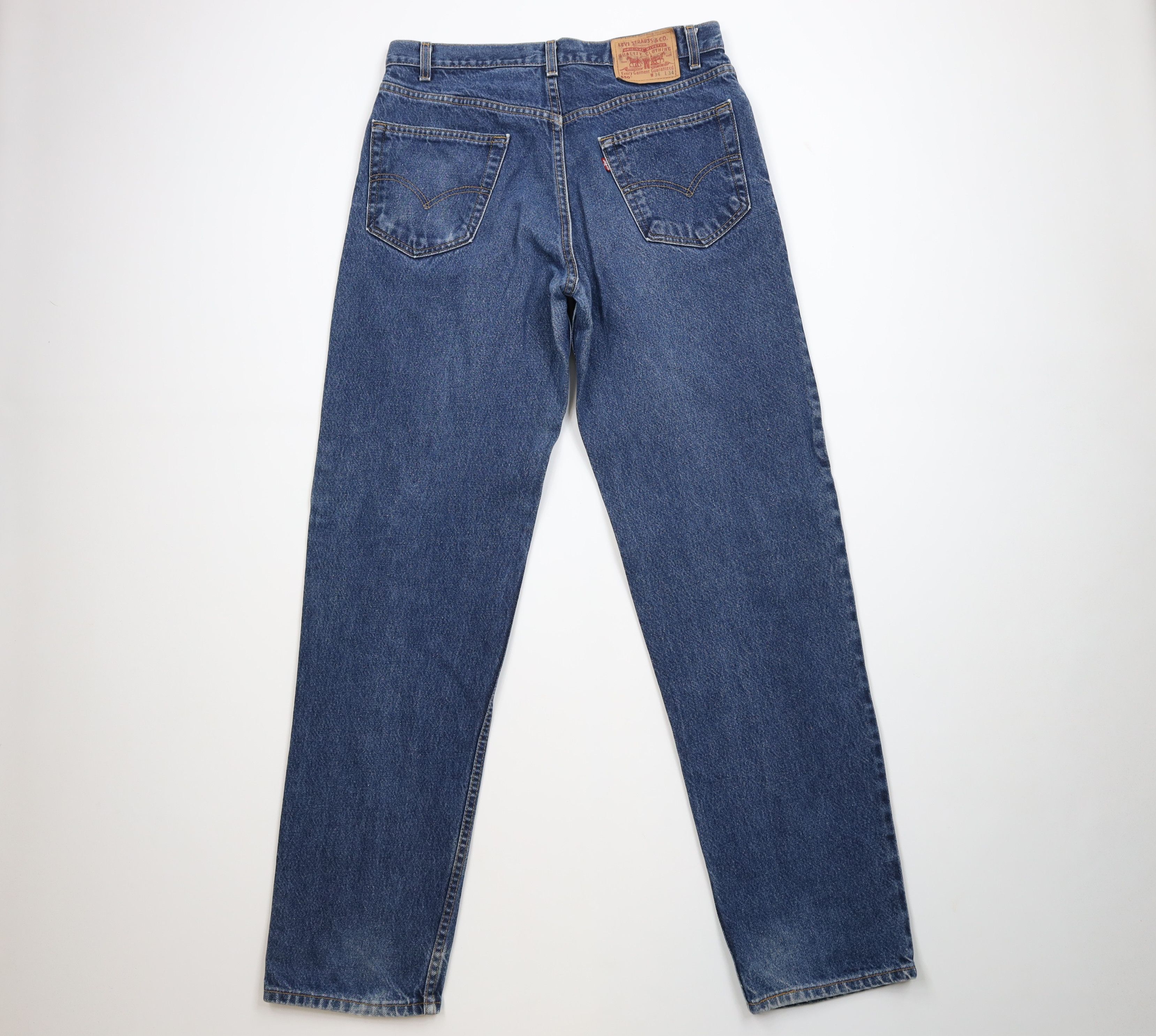 Levi's Vintage Y2K 2002 Levis 550 Relaxed Fit Denim Jeans Blue USA Size US 34 / EU 50 - 8 Thumbnail