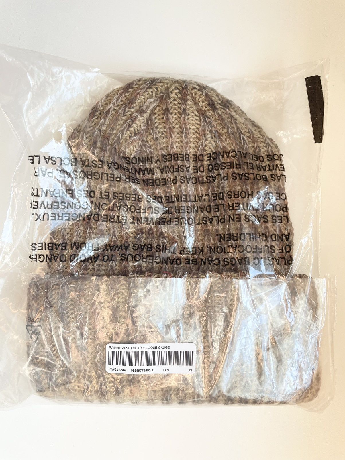 Supreme Supreme FW24 Rainbow Loose Gauge Beanie TAN Size ONE SIZE - 3 Thumbnail