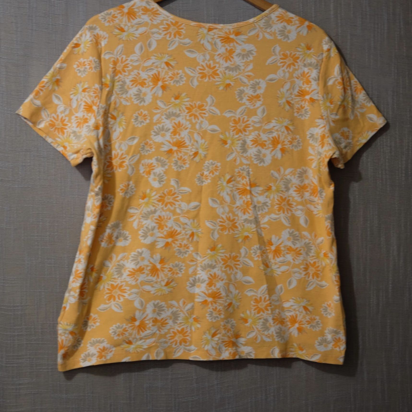 Vintage White Stag T-Shirt Floral 100% Cotton Orange Women's XXL Nwot! #H82-22 Size XXL / US 16-18 / IT 52-54 - 5 Thumbnail