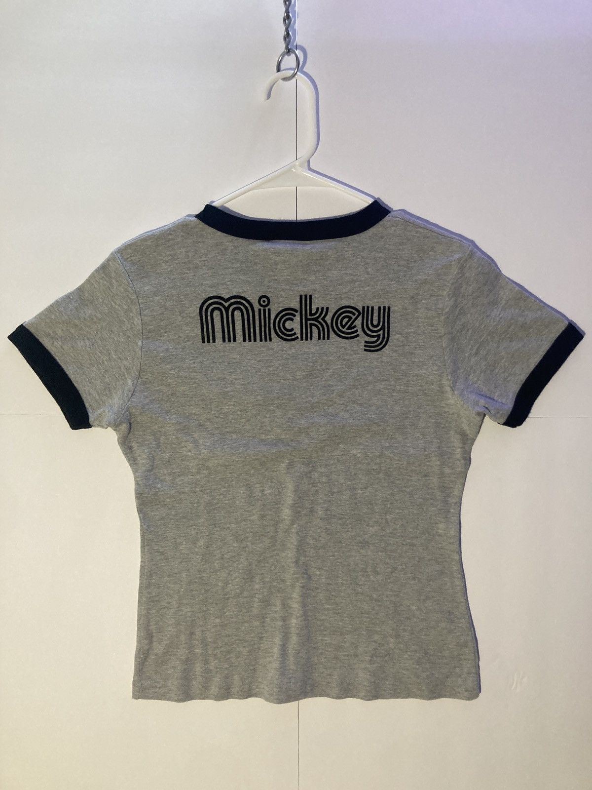 Disney × Mickey Mouse × Vintage Vintage Drawn Mickey Disneyland Resort Ringer Graphic Tee Size S / US 4 / IT 40 - 2 Thumbnail