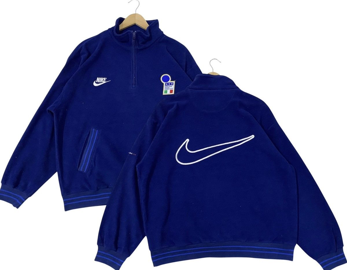 Nike Vintage 90s Nike Big Logo Embroidered Italia Federation | M Size US M / EU 48-50 / 2 - 1 Thumbnail