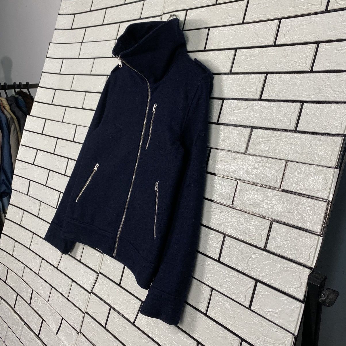 Japanese Brand 📌Vintage Indigo Bomber Wool Jacket Simplicate Issey Miyake Size US M / EU 48-50 / 2 - 3 Thumbnail
