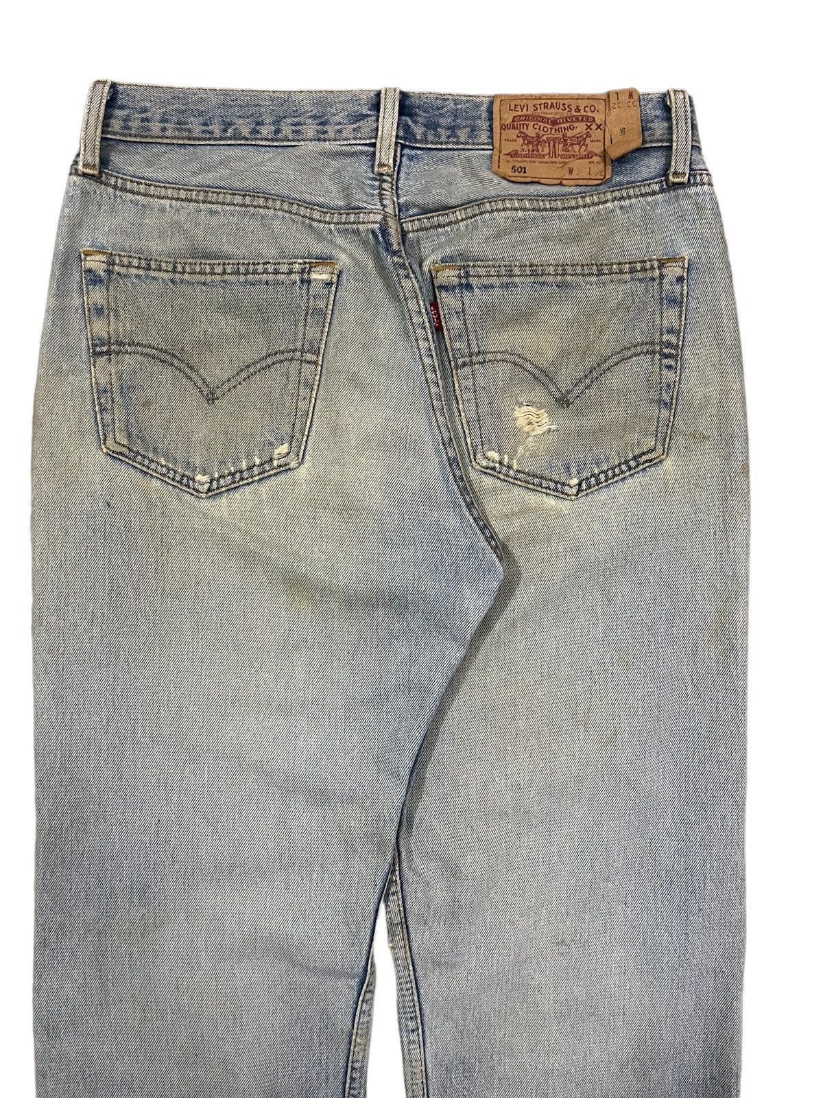 Levi's Vintage Levi’s 501 Destroy Dirty Mud Washed Distressed Jeans Size US 31 - 6 Thumbnail