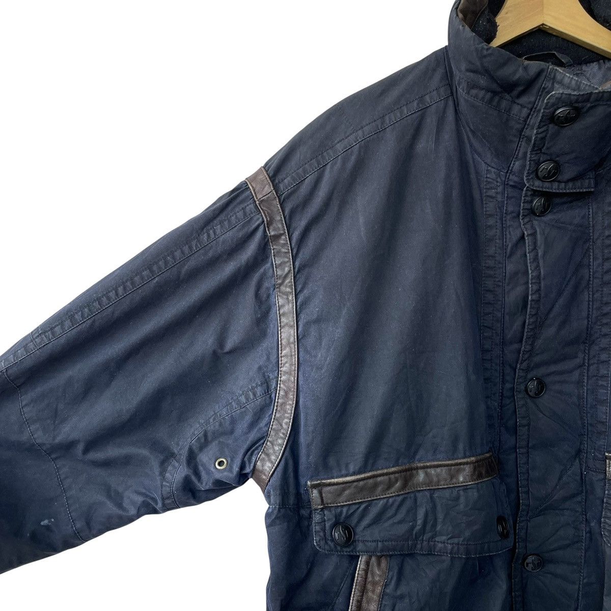 Vintage Rosner Germany Wax Coated Vintage 1980s Bomber Jacket Size US XL / EU 56 / 4 - 4 Thumbnail