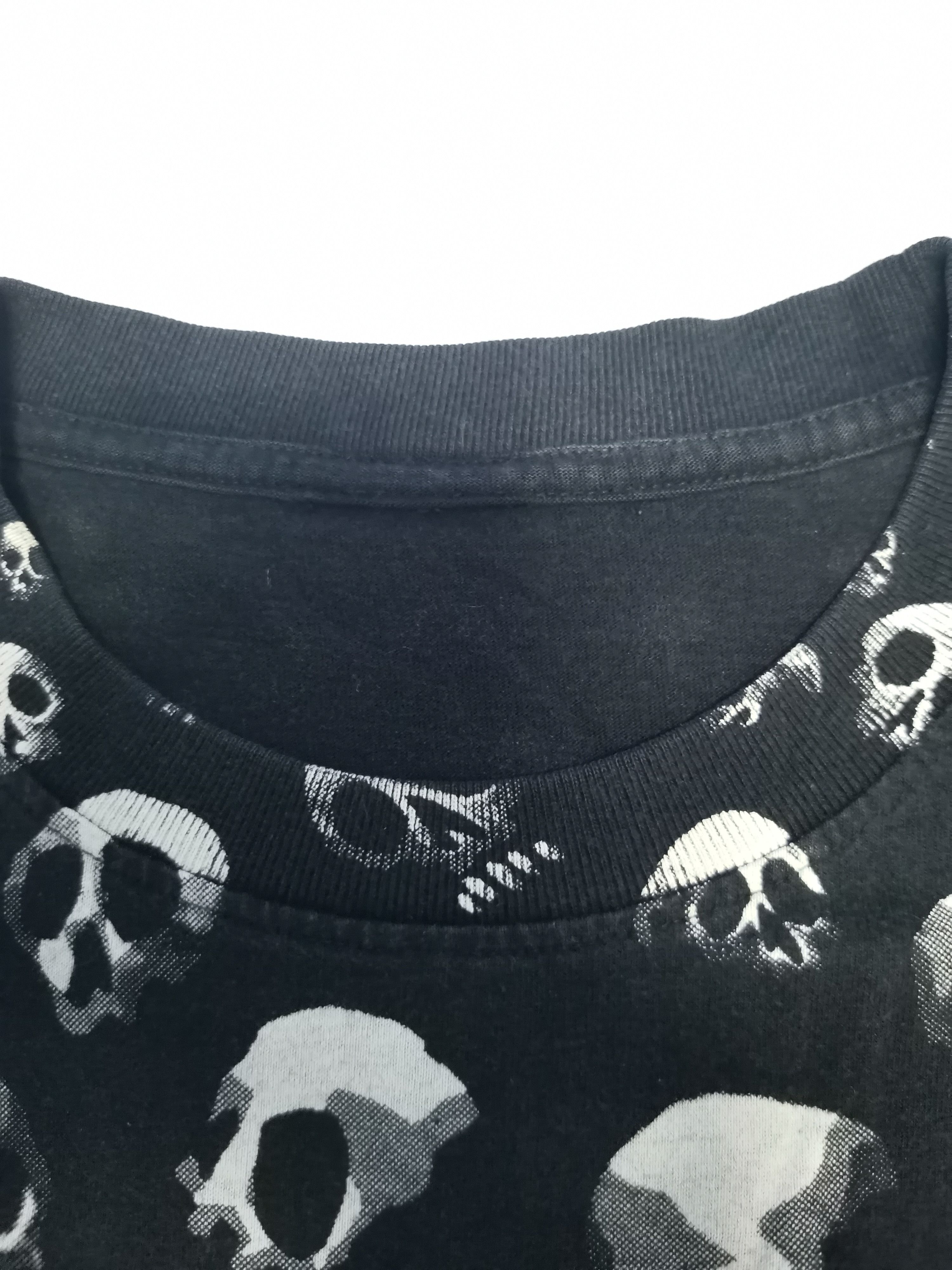 Vintage Vintage Skull Skeleton Tee OverPrint Stitches Size US L / EU 52-54 / 3 - 4 Thumbnail