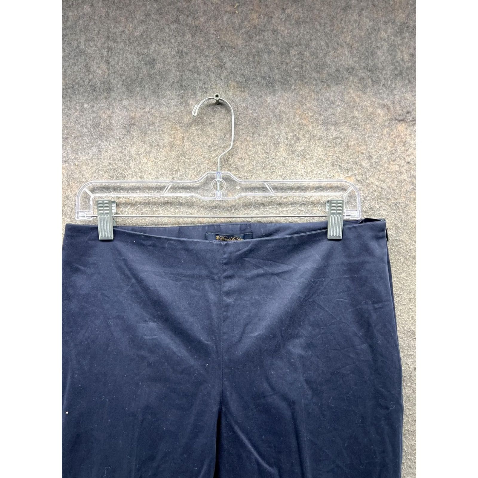Zara Zara Basic Pants Womens 4 Blue Twill Ankle Slim Stretch Work Casual Trousers Size 27" / US 4 / IT 40 - 6 Thumbnail
