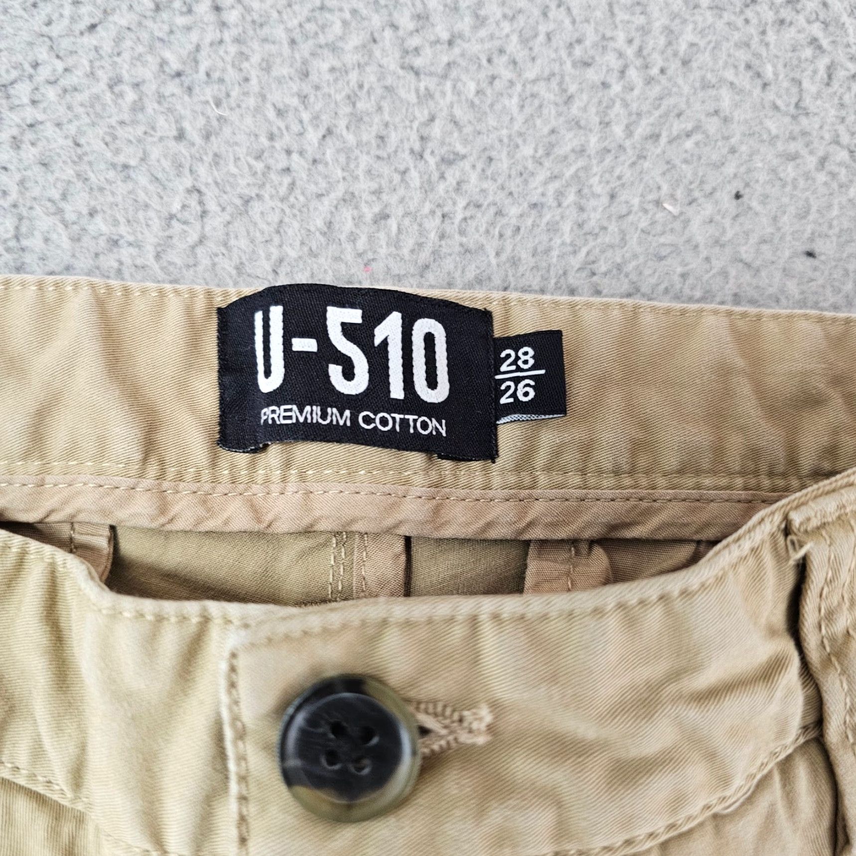 Vintage Under 510 Chino Pants Mens 28x24 Khaki Slim Cotton Blend Stretch Tapered Flat Front Pockets Casual Workwear Solid 28 Regular Apparel Mens Size US 28 / EU 44 - 3 Thumbnail