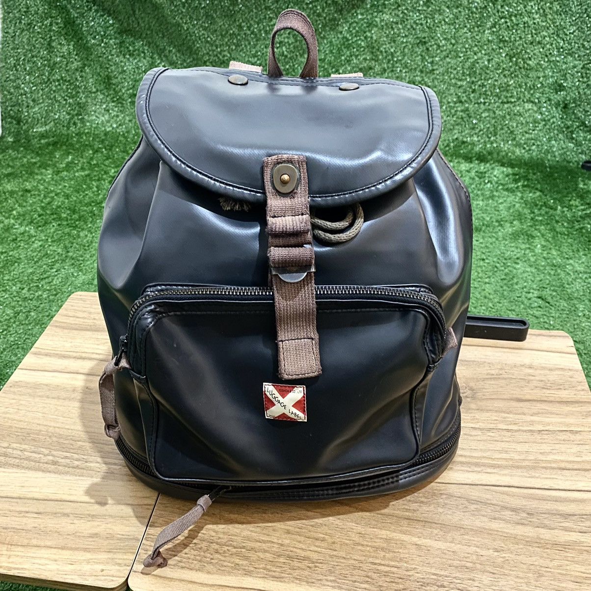 Other LUGGAGE LABEL YOSHIDA 'Army Style' Rucksack Backpack JAPAN Size 26 - 2 Thumbnail
