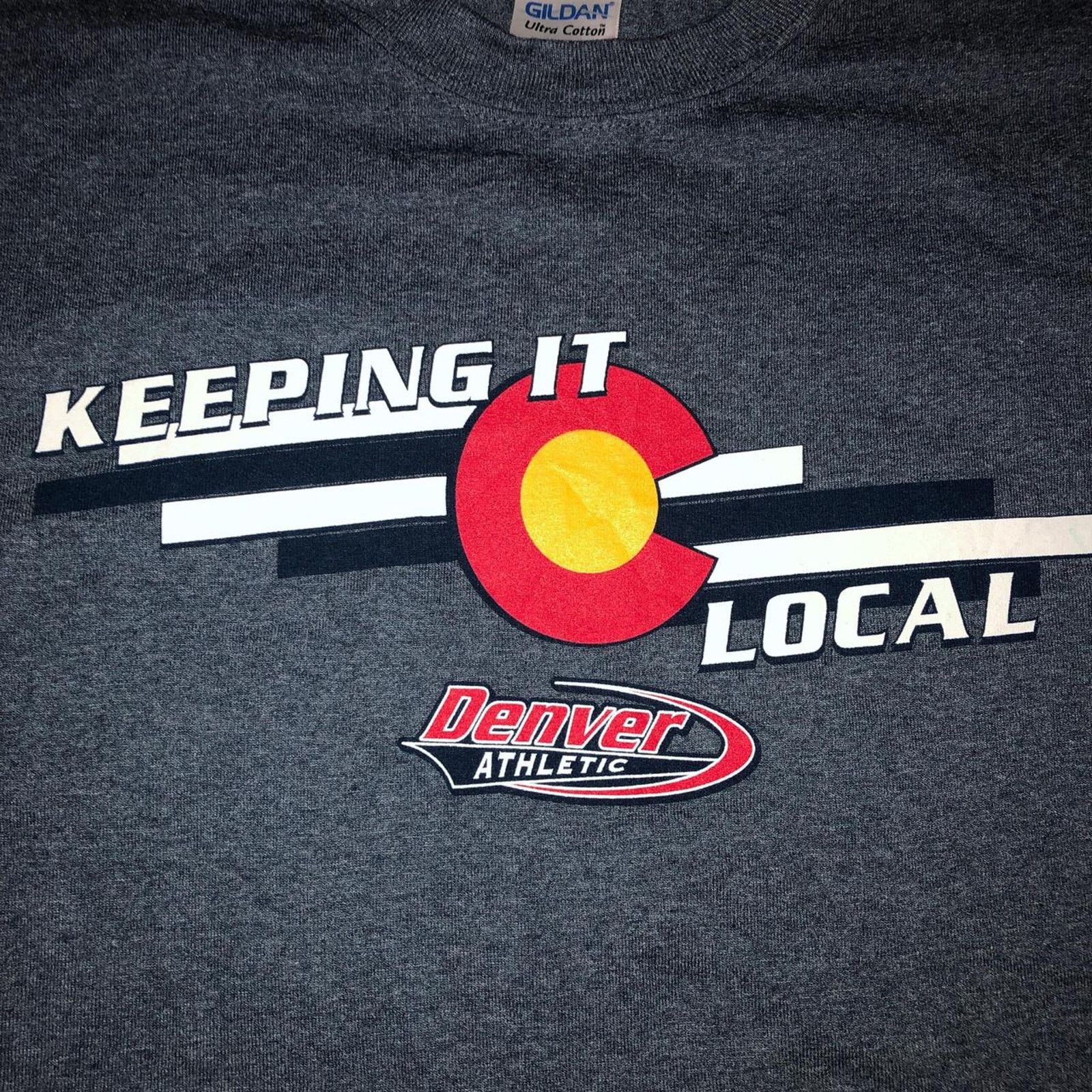 Gildan Men’s Blue Denver Athletic ‘Keeping It Local’ Graphic Tee Size US XL / EU 56 / 4 - 3 Thumbnail