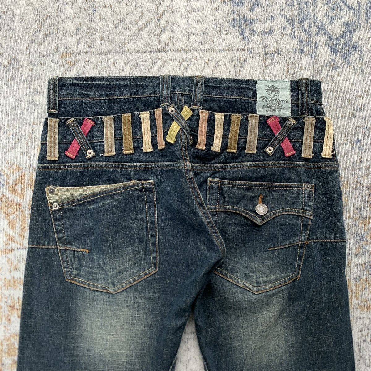 Japanese Brand Rare Vintage Dominate Mudwash Double Waist Artisan Jeans Size US 34 / EU 50 - 2 Thumbnail