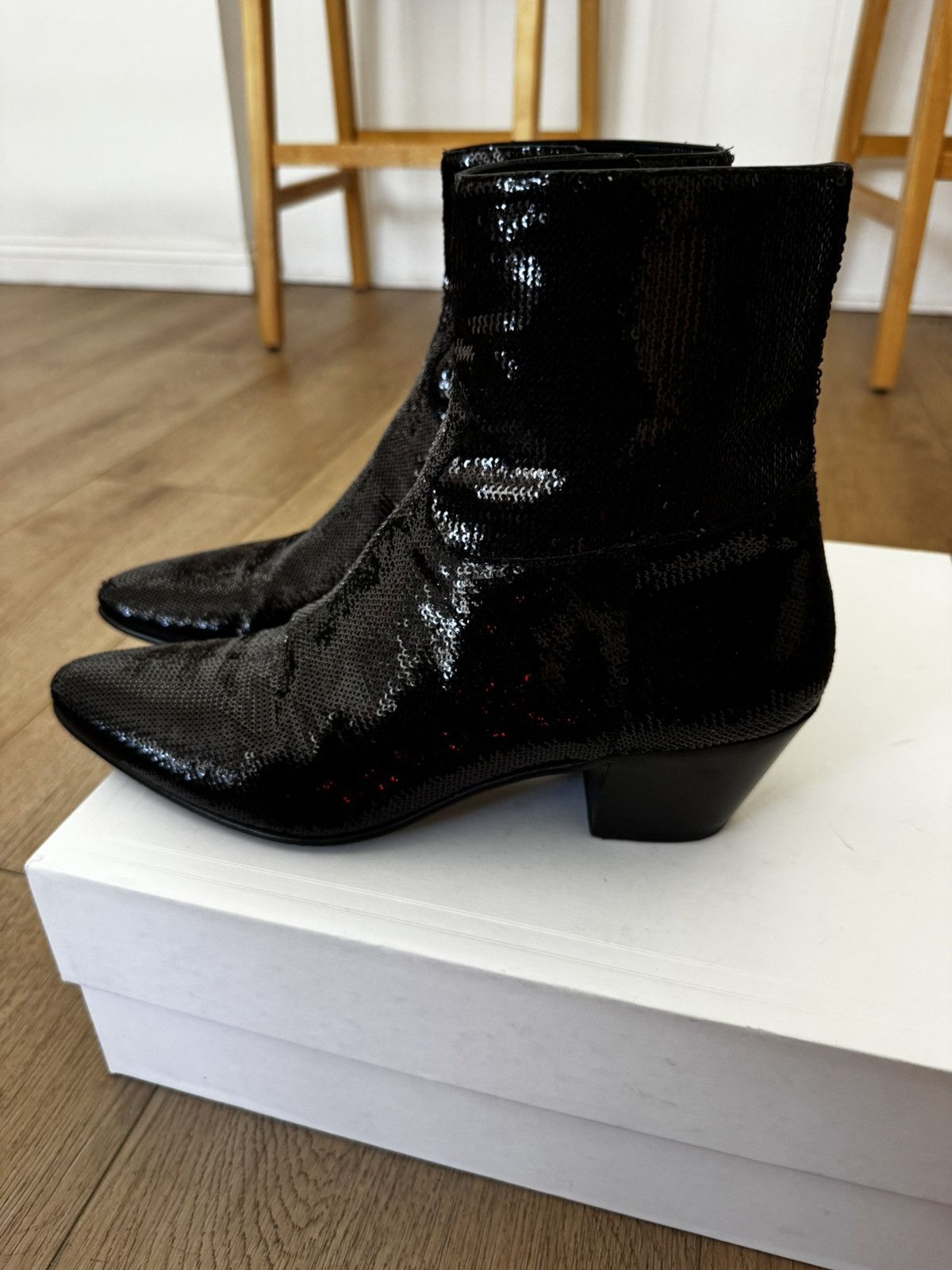 Celine Rare Sequins Jacno Boots Size US 10 / EU 43 - 2 Thumbnail