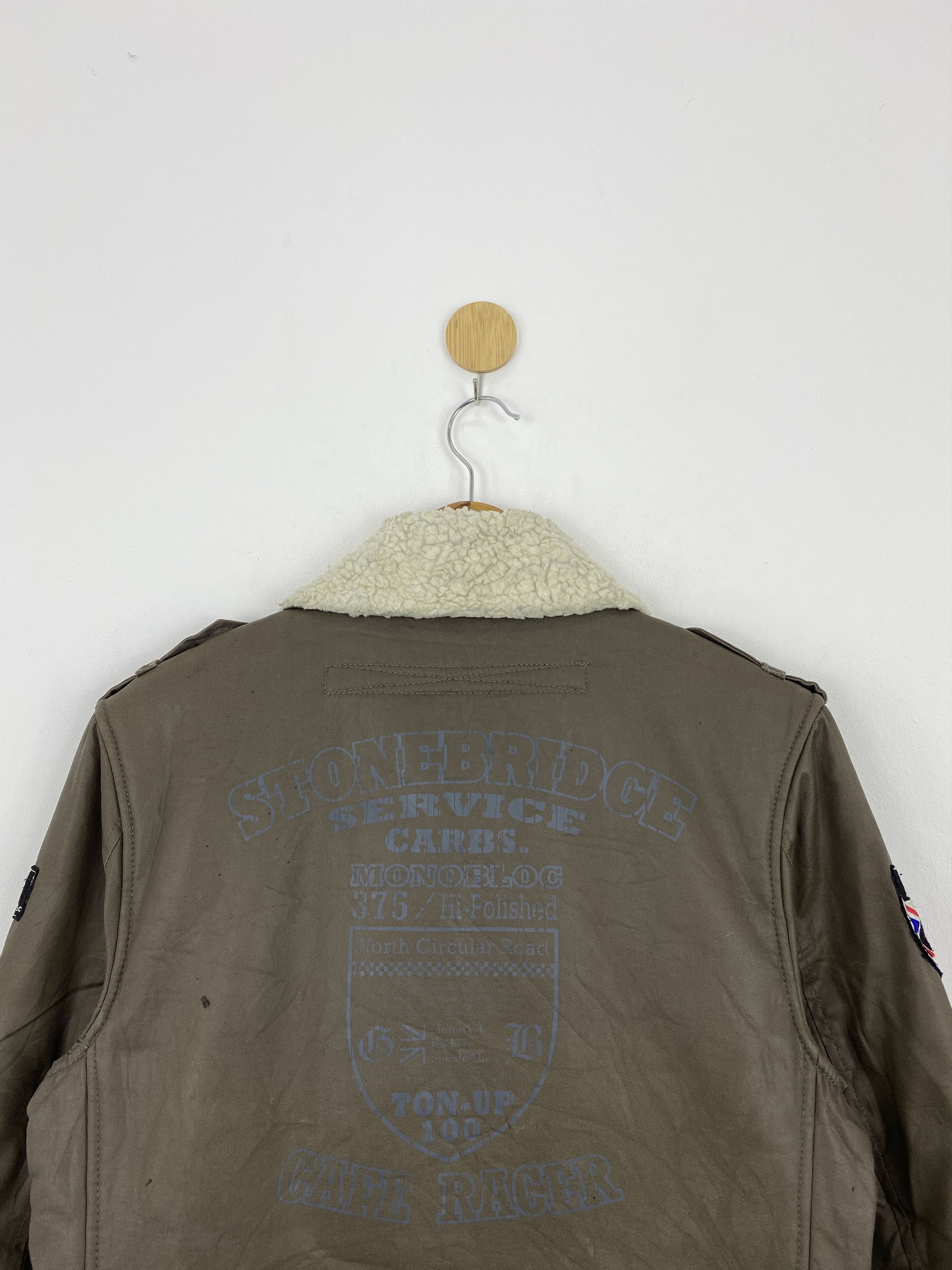 Japanese Brand Vintage Ace Cafe London Bomber Sherpa Jacket J1815 Size US M / EU 48-50 / 2 - 3 Thumbnail