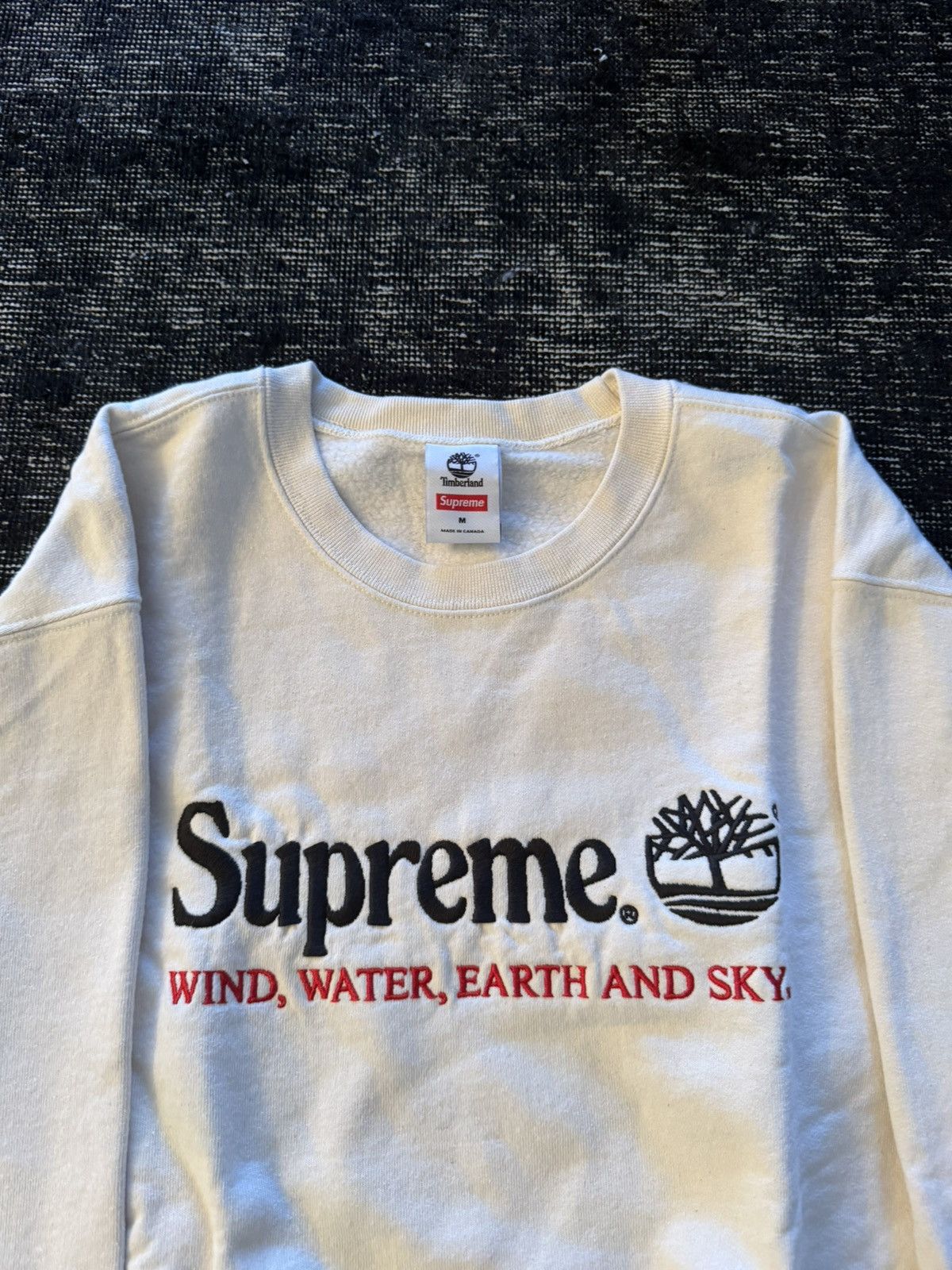 Supreme Supreme/Timberland Ivory Crewneck Size US M / EU 48-50 / 2 - 1 Thumbnail
