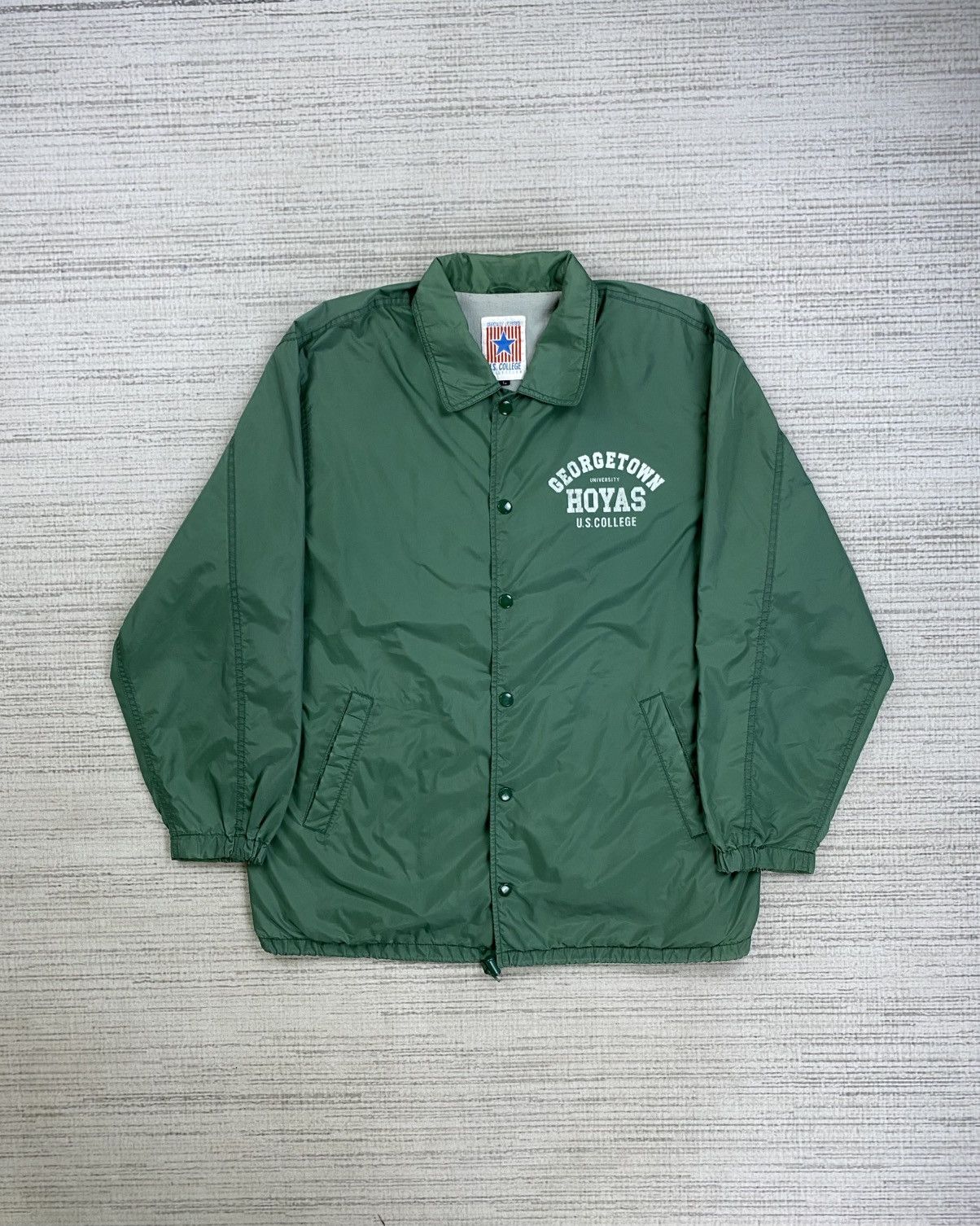 Vintage Vintage Georgetown Hoyas U.S College Button Shirt Jacket Size US L / EU 52-54 / 3 - 2 Thumbnail