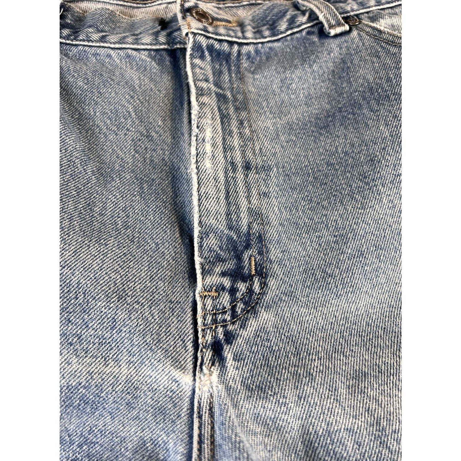 Denime VINTAGE Vivaldi Jeanswear Jeans Mens 34x27 Blue Distressed Medium Wash Denim 80s 90s Size US 34 / EU 50 - 7 Thumbnail