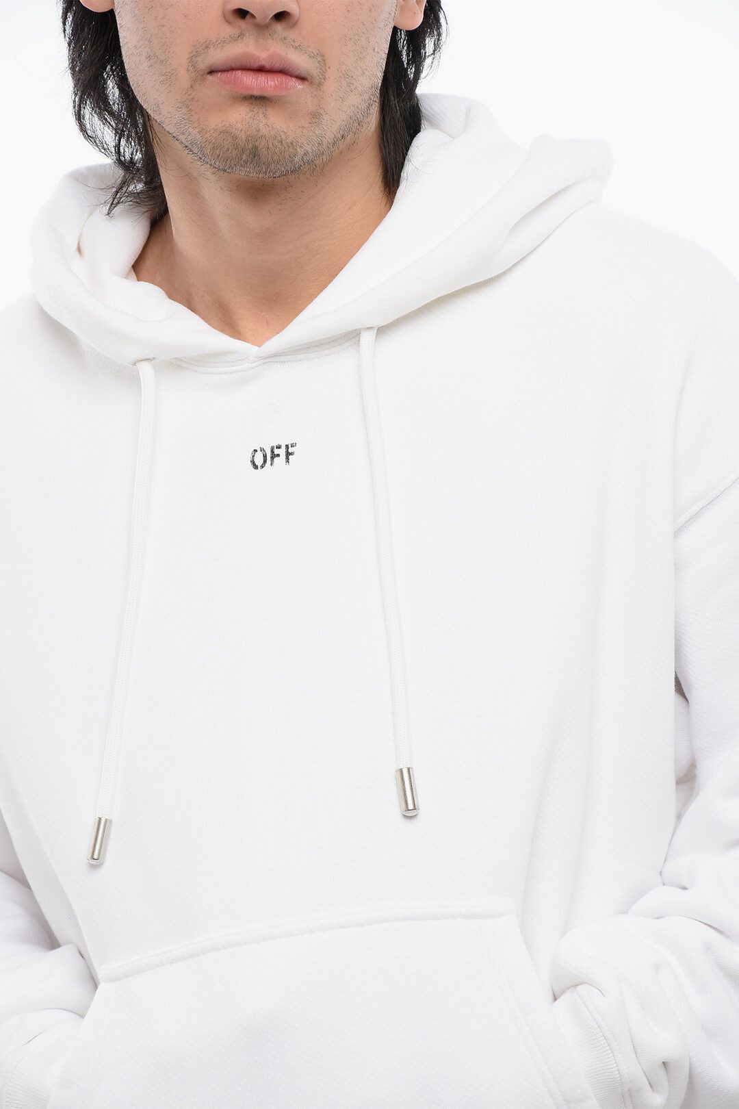 Off-White og1mm1025 Brushed Cotton Off Hoodie in White Size US XL / EU 56 / 4 - 3 Thumbnail