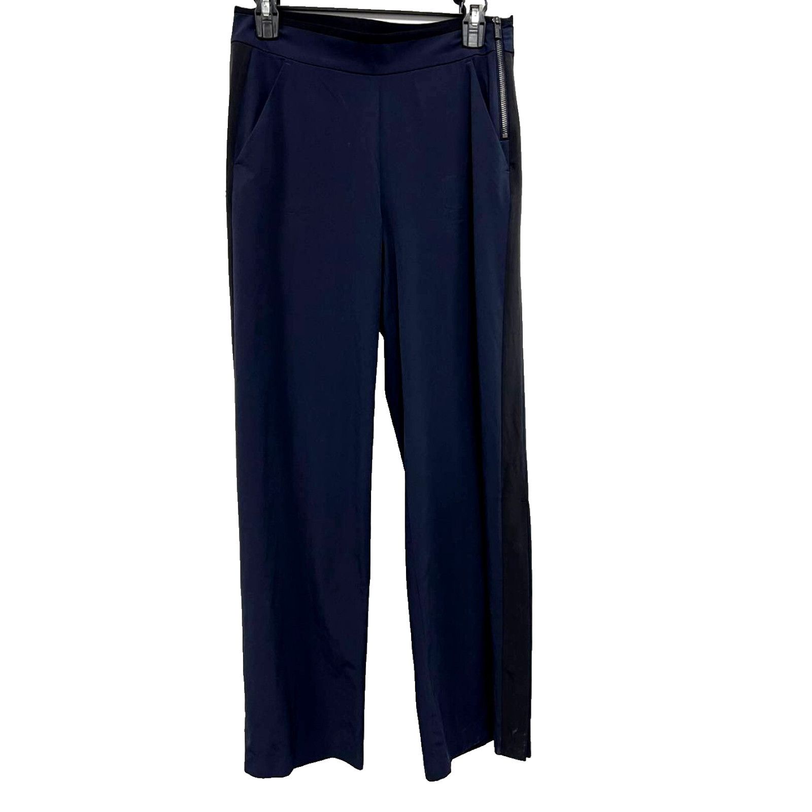Athleta Athleta Women Cosmic Pants Navy Straight side zip 4 A003094 Size 27" / US 4 / IT 40 - 1 Thumbnail