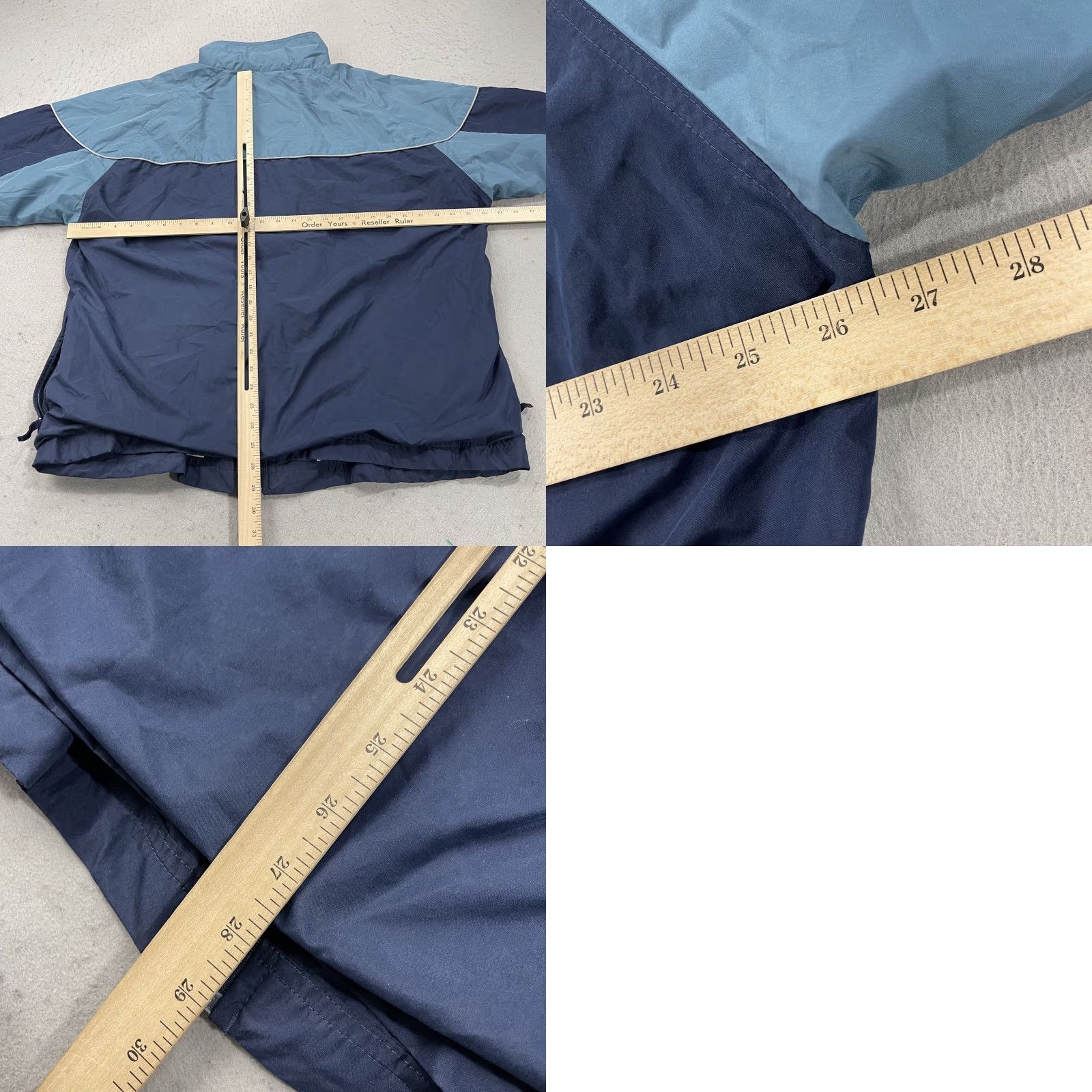 Nike VINTAGE Nike Jacket Mens 2XL Blue Windbreaker Zip Swoosh 90s Retro Sports Geometric Lined Size US XXL / EU 58 / 5 - 8 Thumbnail