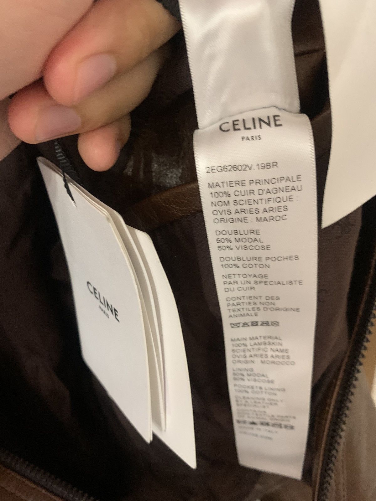 Celine Celine 2023FW Western Brown Lambskin Blouson Zip Jacket Size US S / EU 44-46 / 1 - 6 Thumbnail