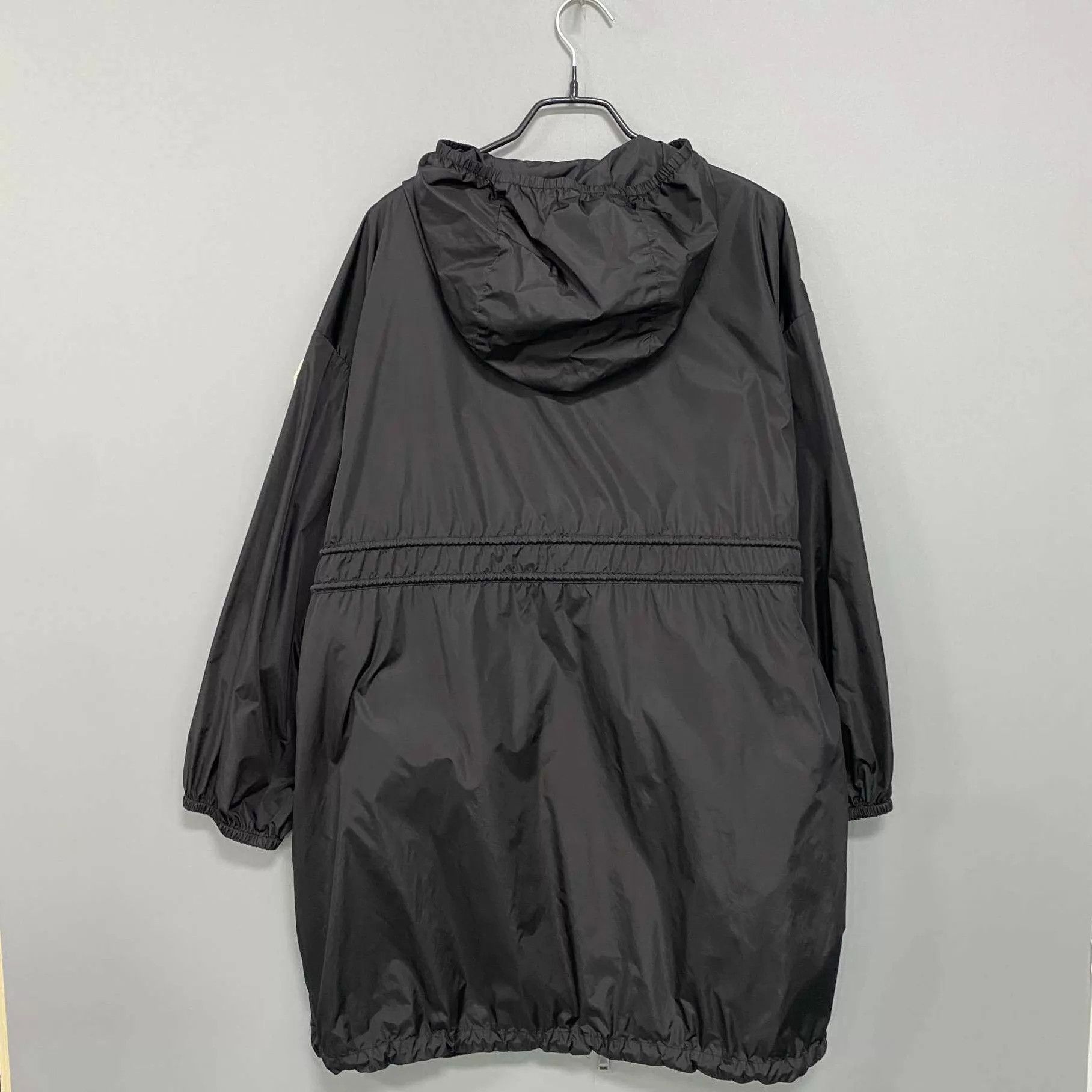 Moncler Moncler women's black sleeve logo longline coat 00 Size XXS / US 00 / IT 34 - 3 Thumbnail
