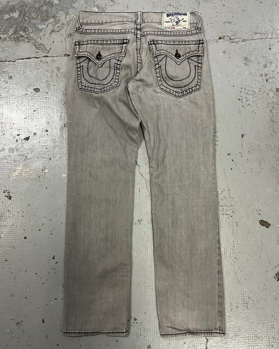 Vintage True Religion Grey Denim Jeans Size US 32 / EU 48 - 1 Thumbnail