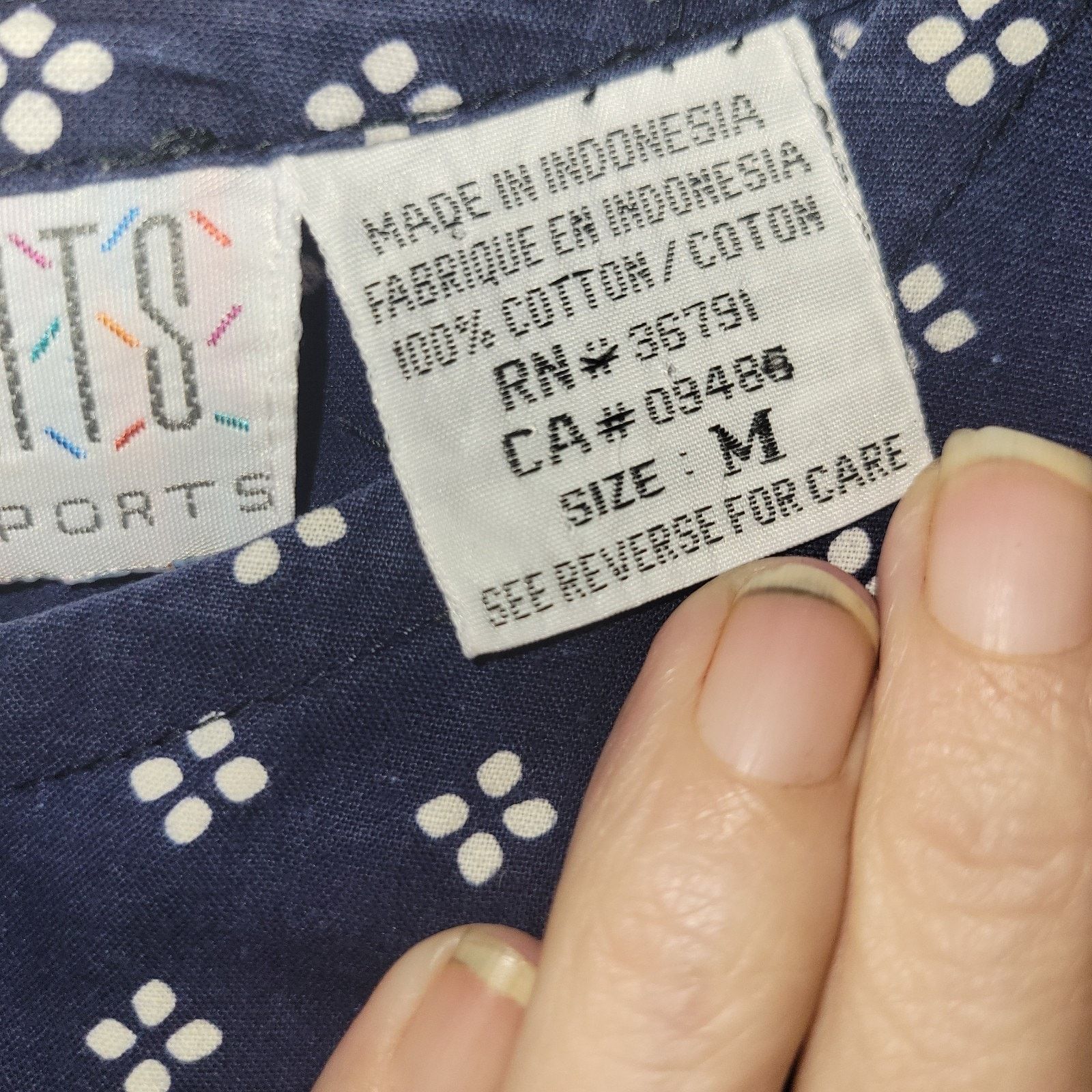 & Other Stories Vtg Passports Pier One Blue 100% Cotton Maxi Dress Medium Size M / US 6-8 / IT 42-44 - 5 Thumbnail