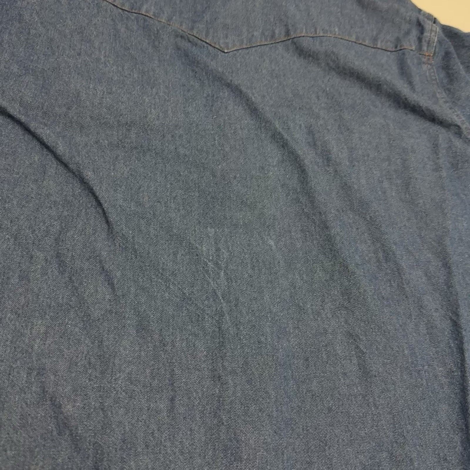 Wrangler Vintage Wrangler Denim Pearl Snap Shirt Mens XL 26x31 Long S Size US XL / EU 56 / 4 - 11 Thumbnail