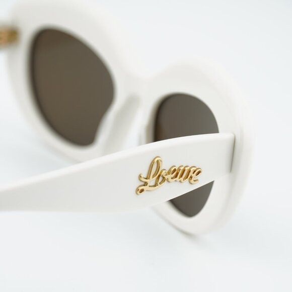 Loewe Loewe LW40153I 25E Sunglasses Ivory Cat Eye Frame, Brown Size ONE SIZE - 5 Thumbnail