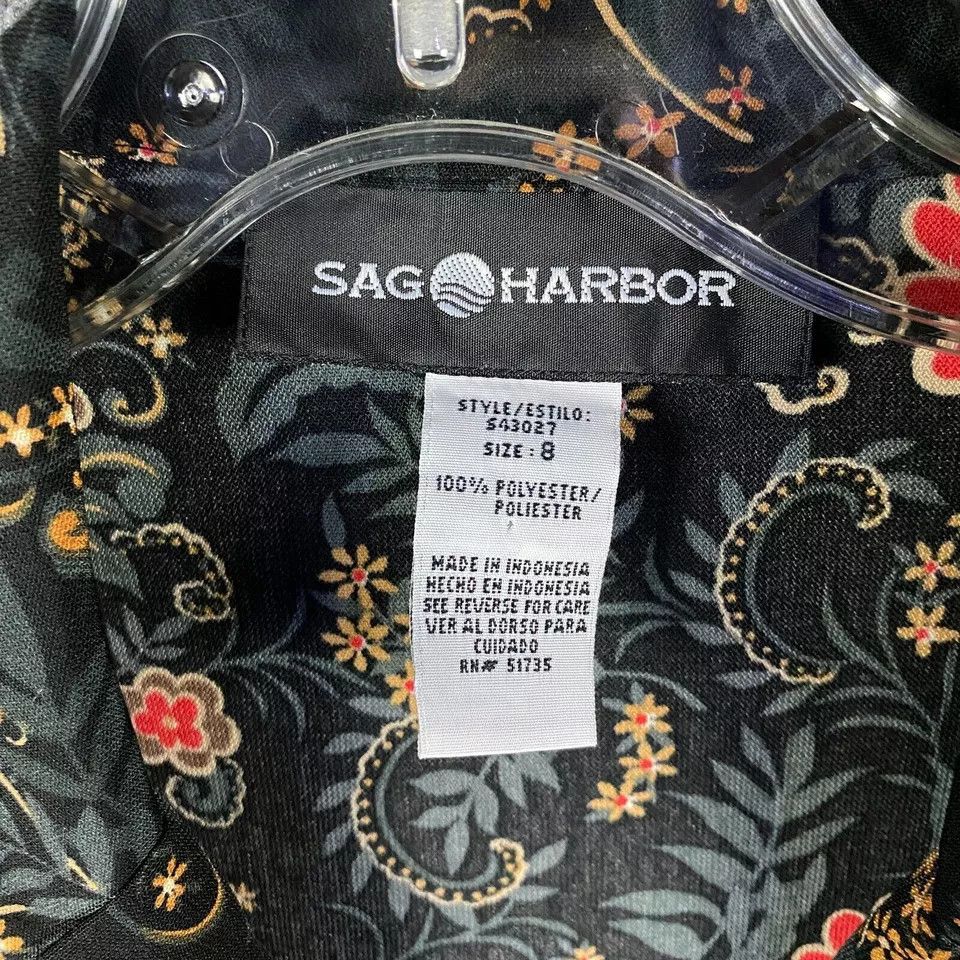 Other Sag Harbor Top Women's 8 Button Up Floral Long Sleeve Size M / US 6-8 / IT 42-44 - 3 Thumbnail