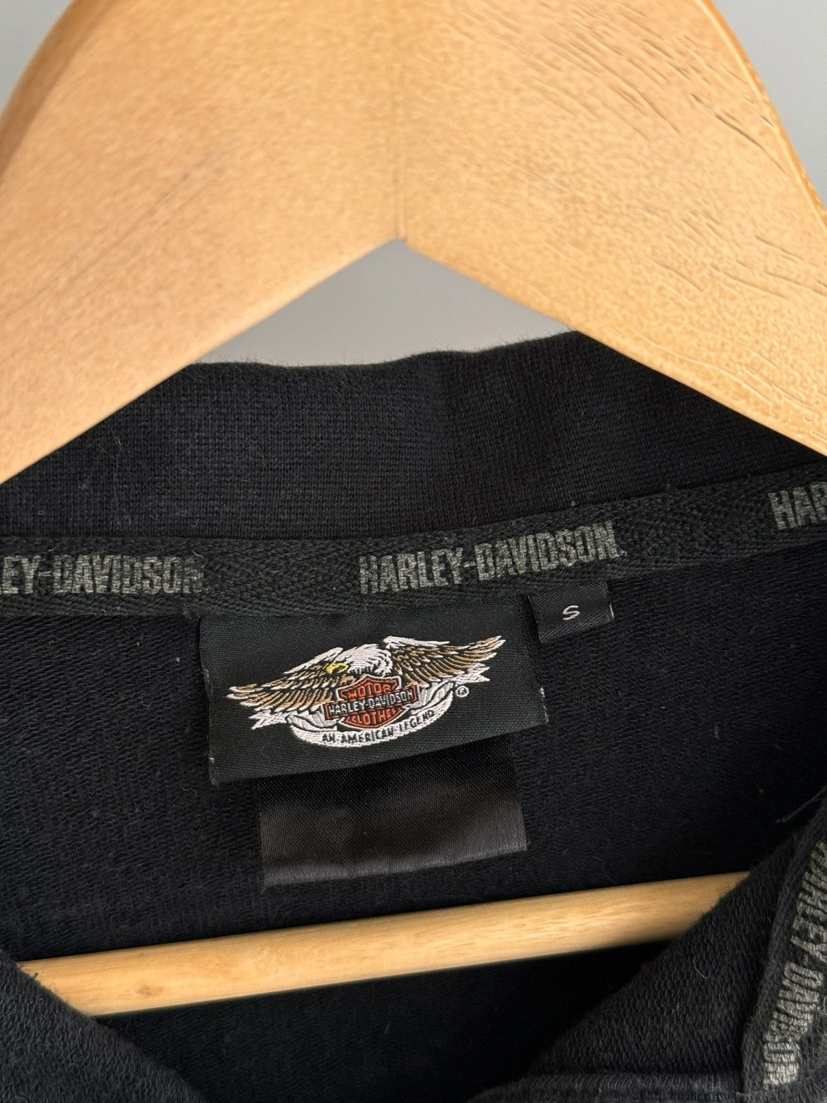 Harley Davidson Vintage Harley-Davidson Japanese W' Big Logo Zip Hoodie Size S / US 4 / IT 40 - 10 Thumbnail