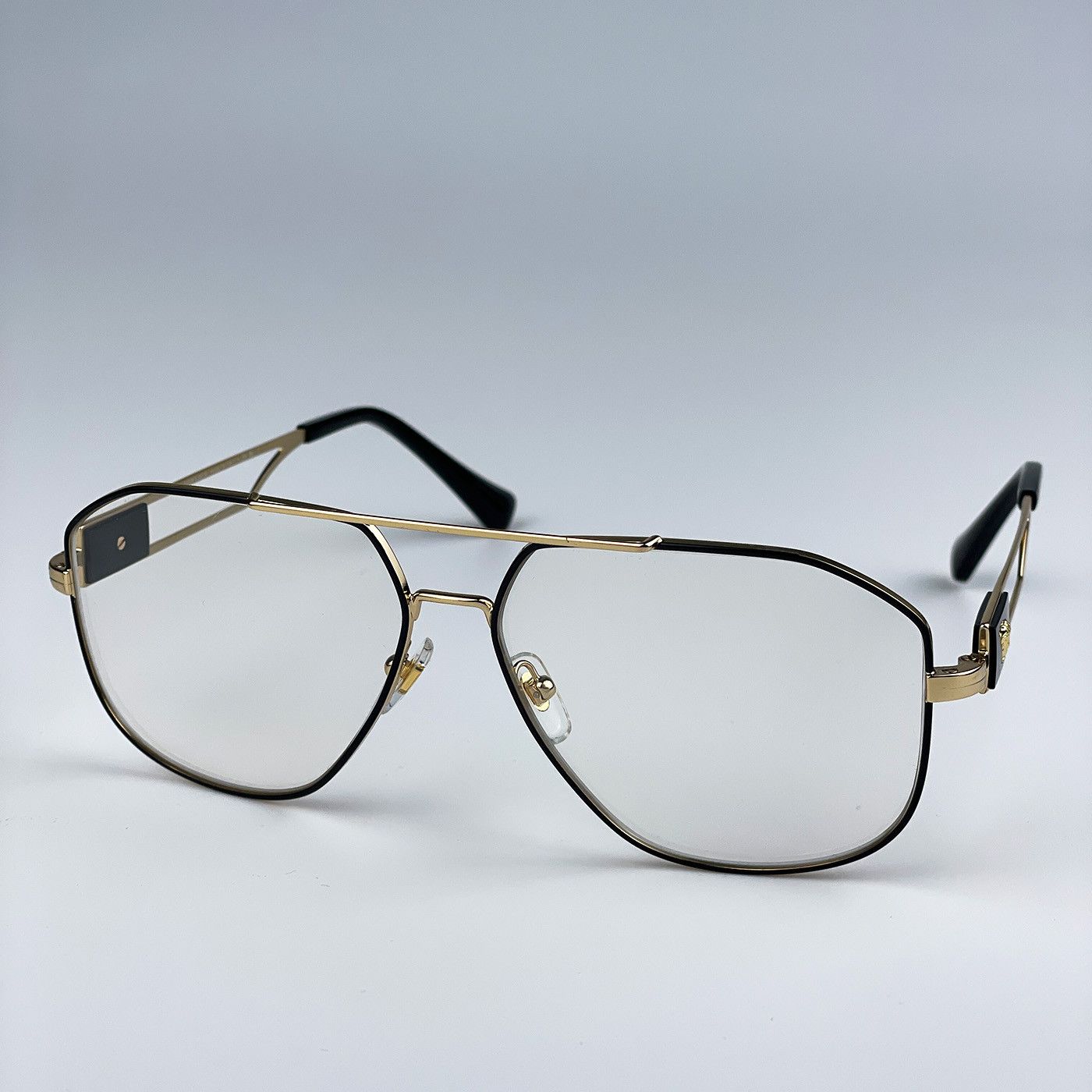 Versace NEW Versace VE1287 1443 Metal Pilot Men Unisex Eyeglasses Size ONE SIZE - 5 Thumbnail