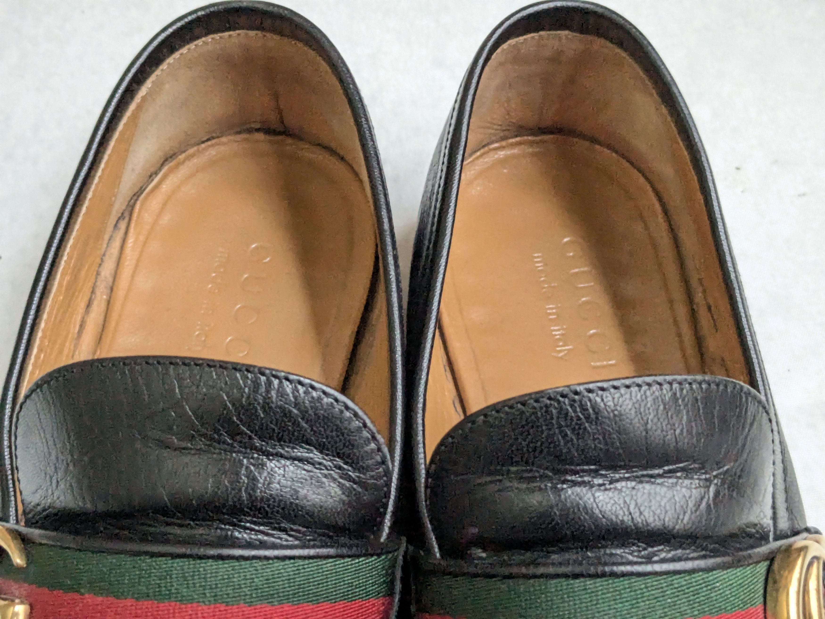 Gucci Gucci Loafers Black 10 Web GG Logo Size US 10 / EU 43 - 2 Thumbnail