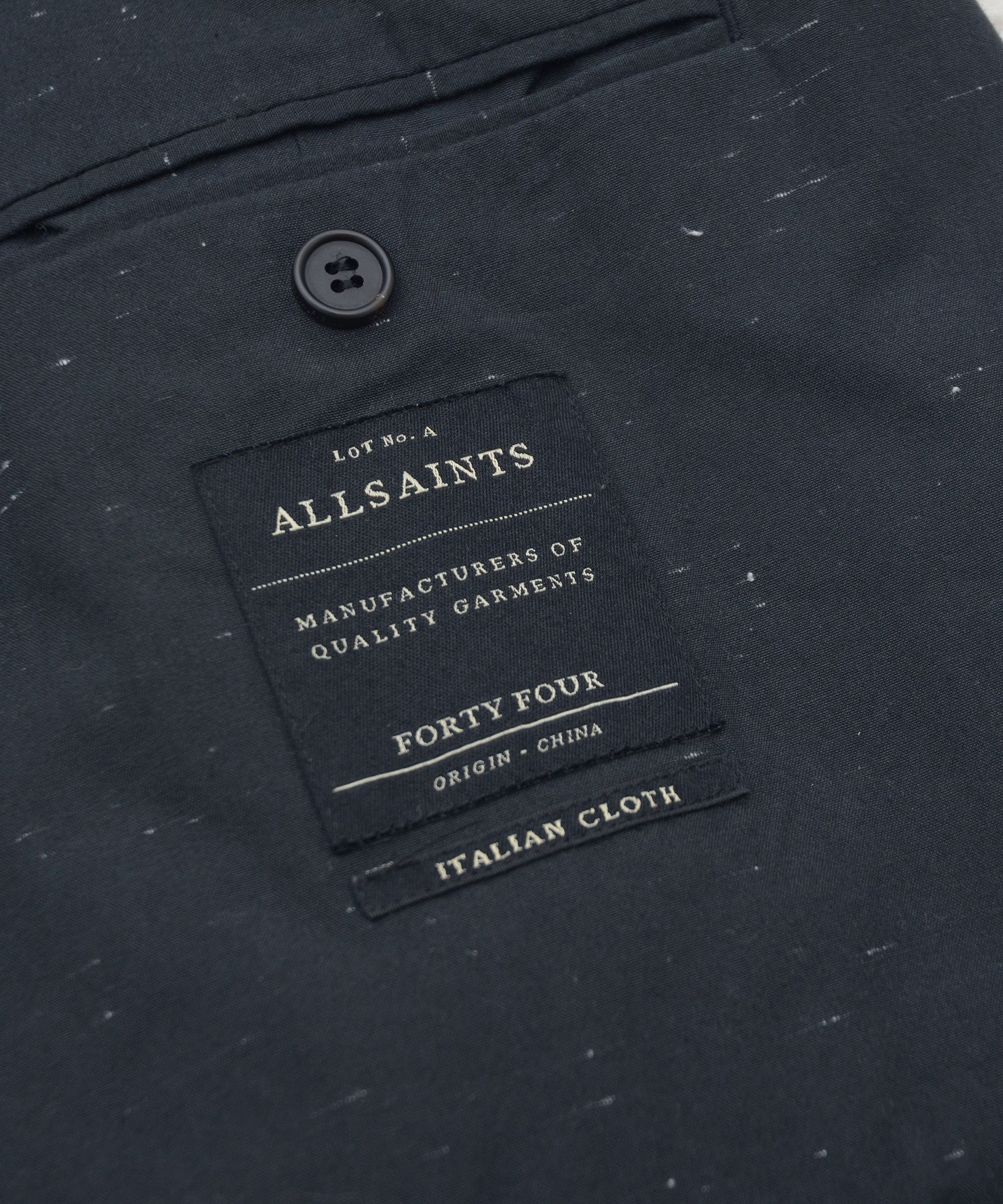 Allsaints Preston Blazer Allsaints Size 44 Cotton Italian One Button Size 44R - 8 Thumbnail