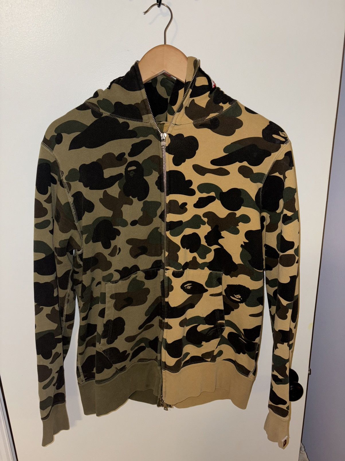 Bape BAPE Two Tone Color Camo Zip Up Size US M / EU 48-50 / 2 - 2 Thumbnail